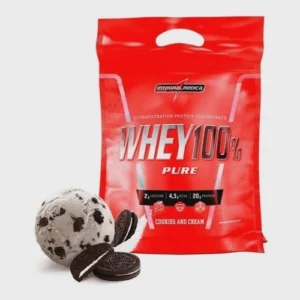 WHEY 100% PURE / 900G / REFIL / 1 UN. / COOKIES AND CREAM  / INTEGRALMEDICA