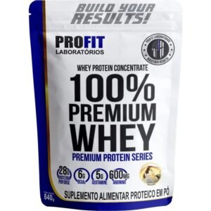 100% WHEY PREMIUM / 840G / REFIL / 1 UN. / BAUNILHA / PROFIT