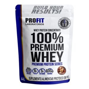 100% WHEY PREMIUM / 840G / REFIL / 1 UN. /  CHOCOLATE / PROFIT