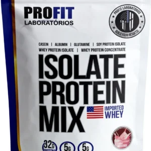 ISOLATE PROTEIN MIX / 900G / REFIL / 1 UN. / MORANGO / PROFIT