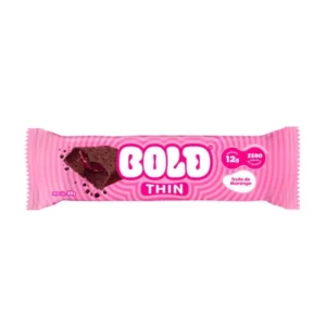 BOLD THIN / 40G / BARRA / 1 UN. / TRUFA DE MORANGO / BOLD / 12G PROTEÍNA
