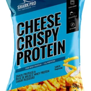 SALGADINHO PROTEICO - CHEESE CRISPY PROTEIN / 50G / PACOTE / 1 UN. / REQUEIJÃO / SHARKPRO / 15G PROTEÍNA