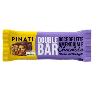 PINATI DOUBLE BAR / 35G / UND / BARRA / DOCE DE LEITE AMENDOIM E CHOCOLATE MEIO AMARGO